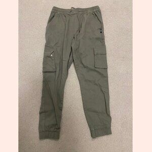 Navy Green Cargo Pants - M
